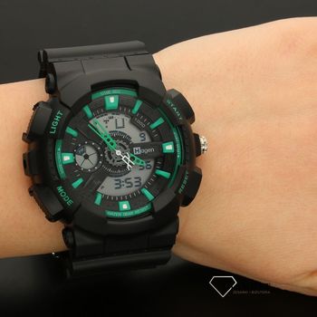 Męski zegarek Hagen HA-341AD czarno-zielony (5).jpg